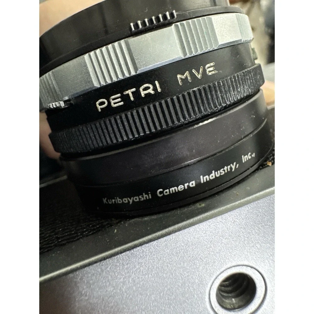 Petri 7 Rangefinder 35mm Film Camera C Petri 4.5cm Lens Japan w/‎ Case Untested